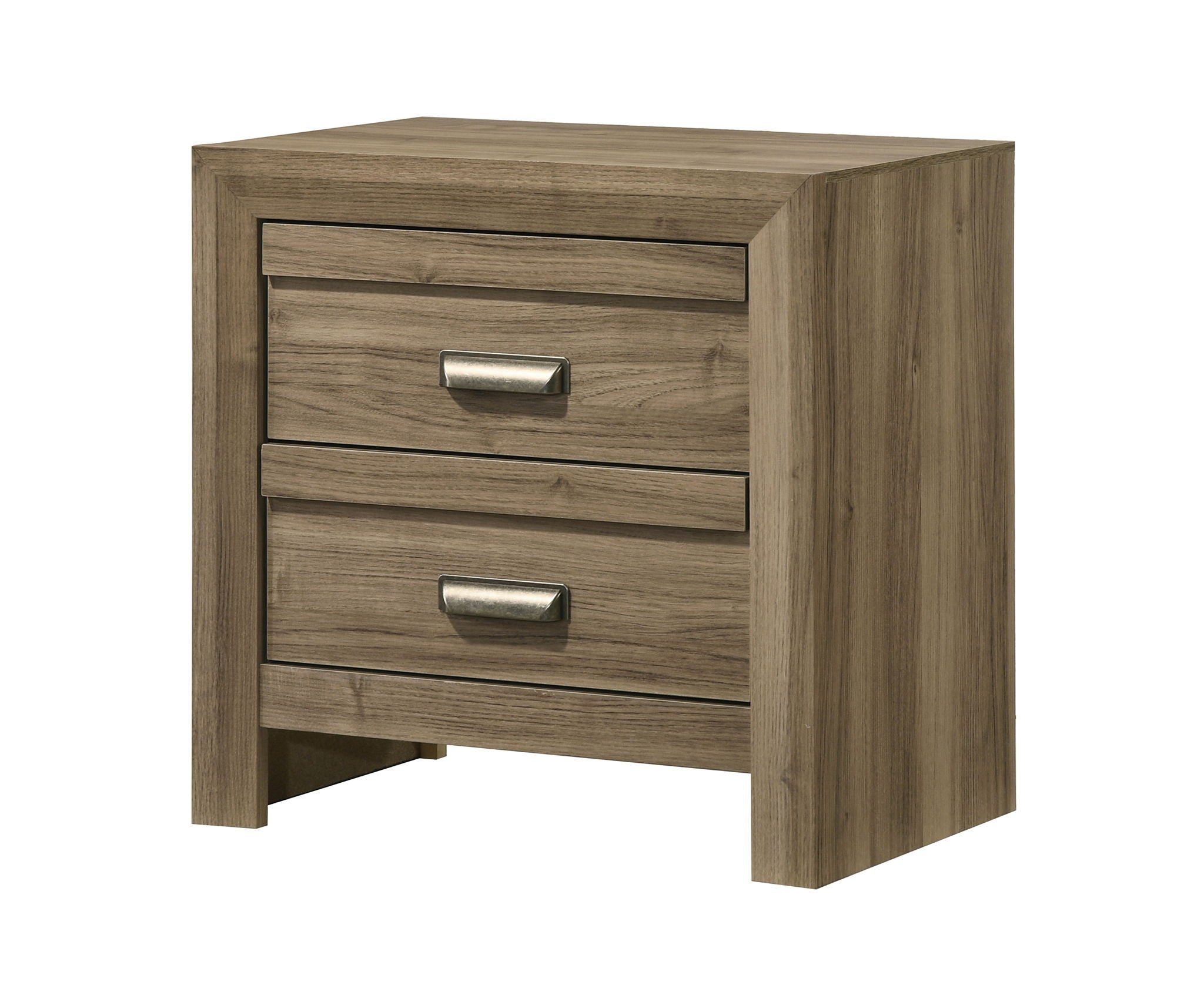 Valor - King 5 Piece Bedroom Set - Light Brown