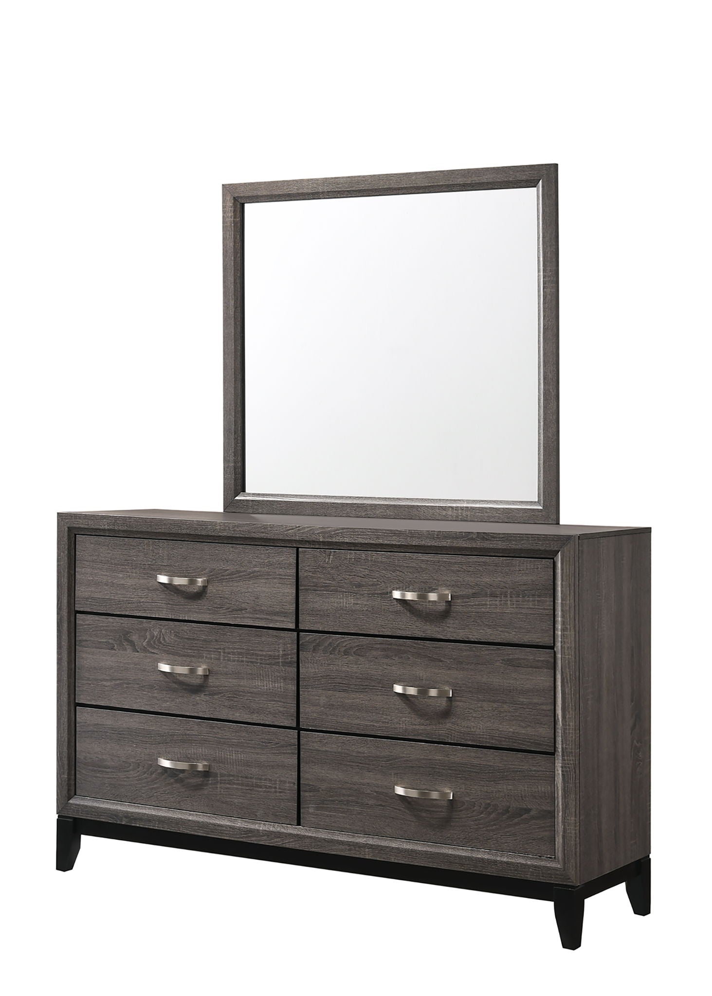 Akerson - Twin 5 Piece Bedroom Set - Gray