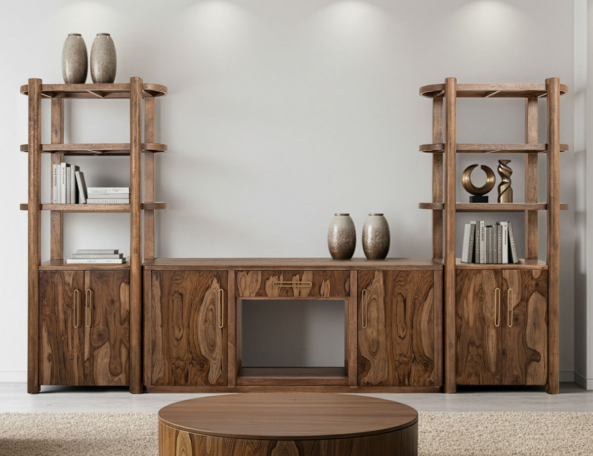 Balam - Pier With 2 Door And 3 Shelf - Light Brown