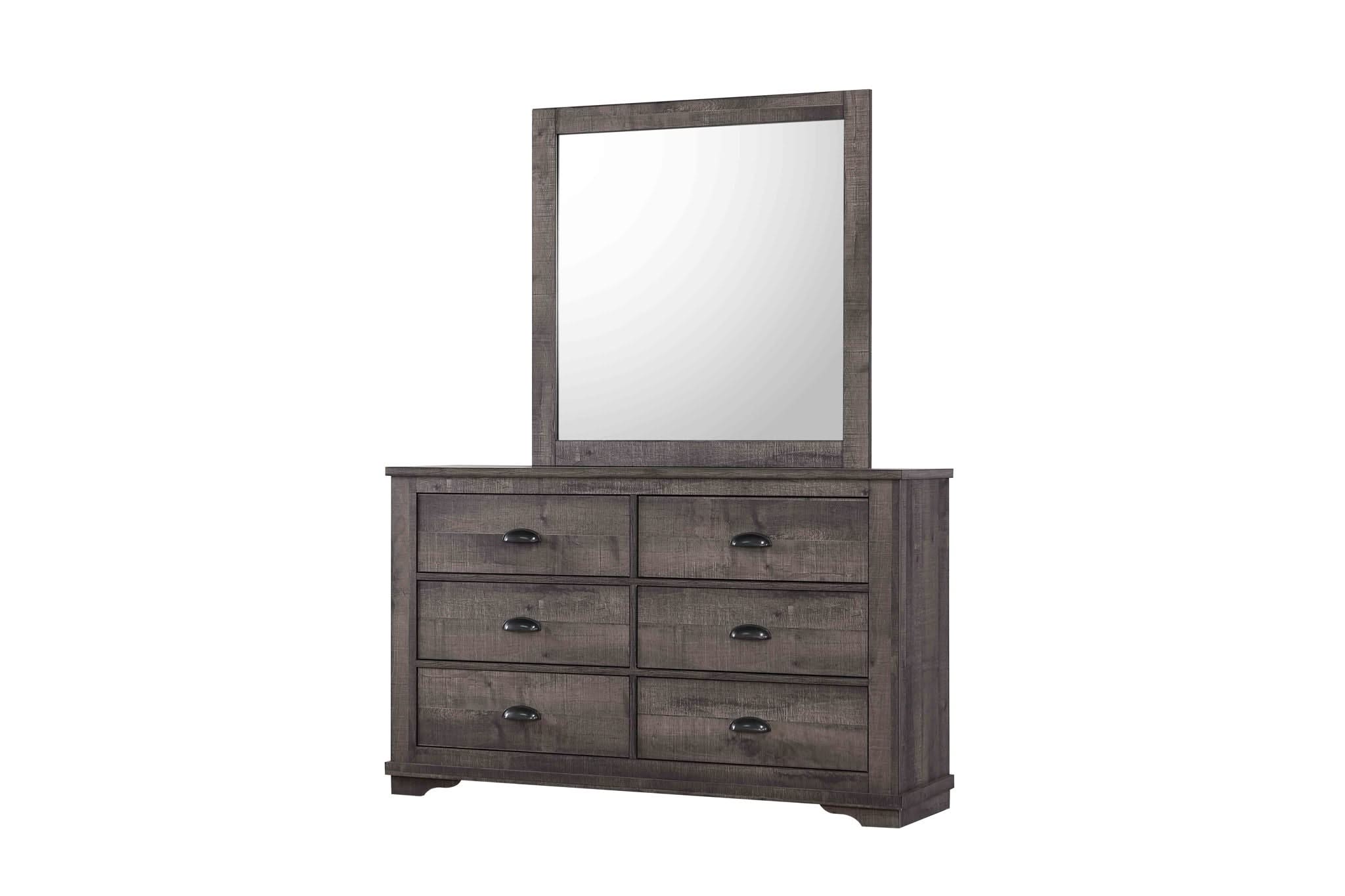 Coralee - Queen 5 Piece Bedroom Set - Dark Gray