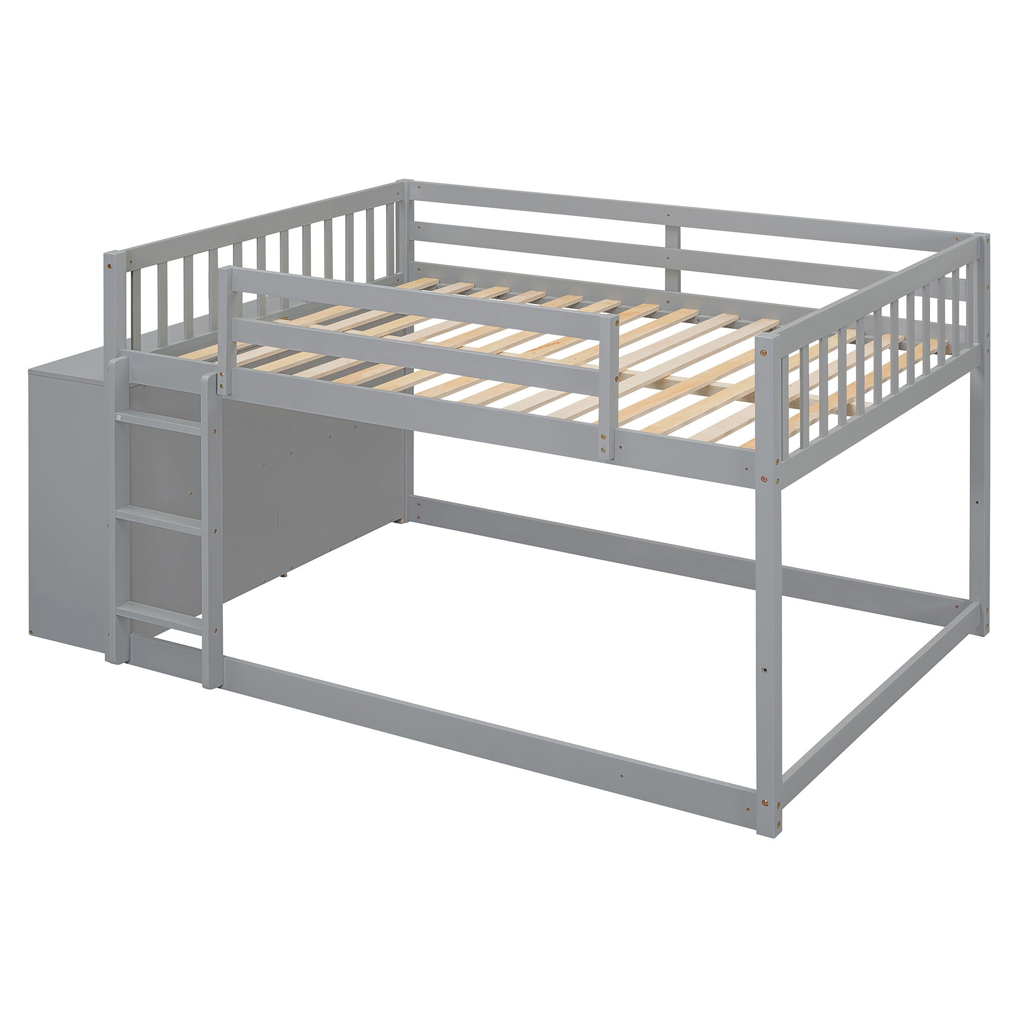 Bunk Bed With 4 Drawers And 3 Shelves