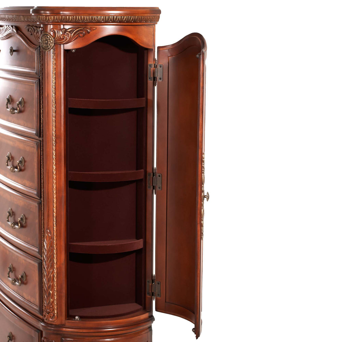 Cortina - 6-Drawer Chest - Honey Walnut