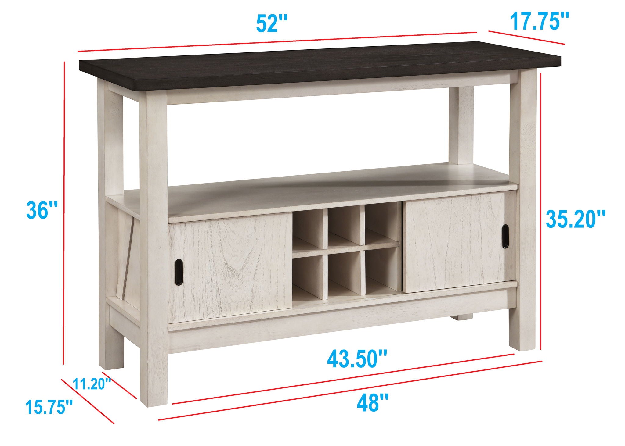 Maribelle - Server - Antique White
