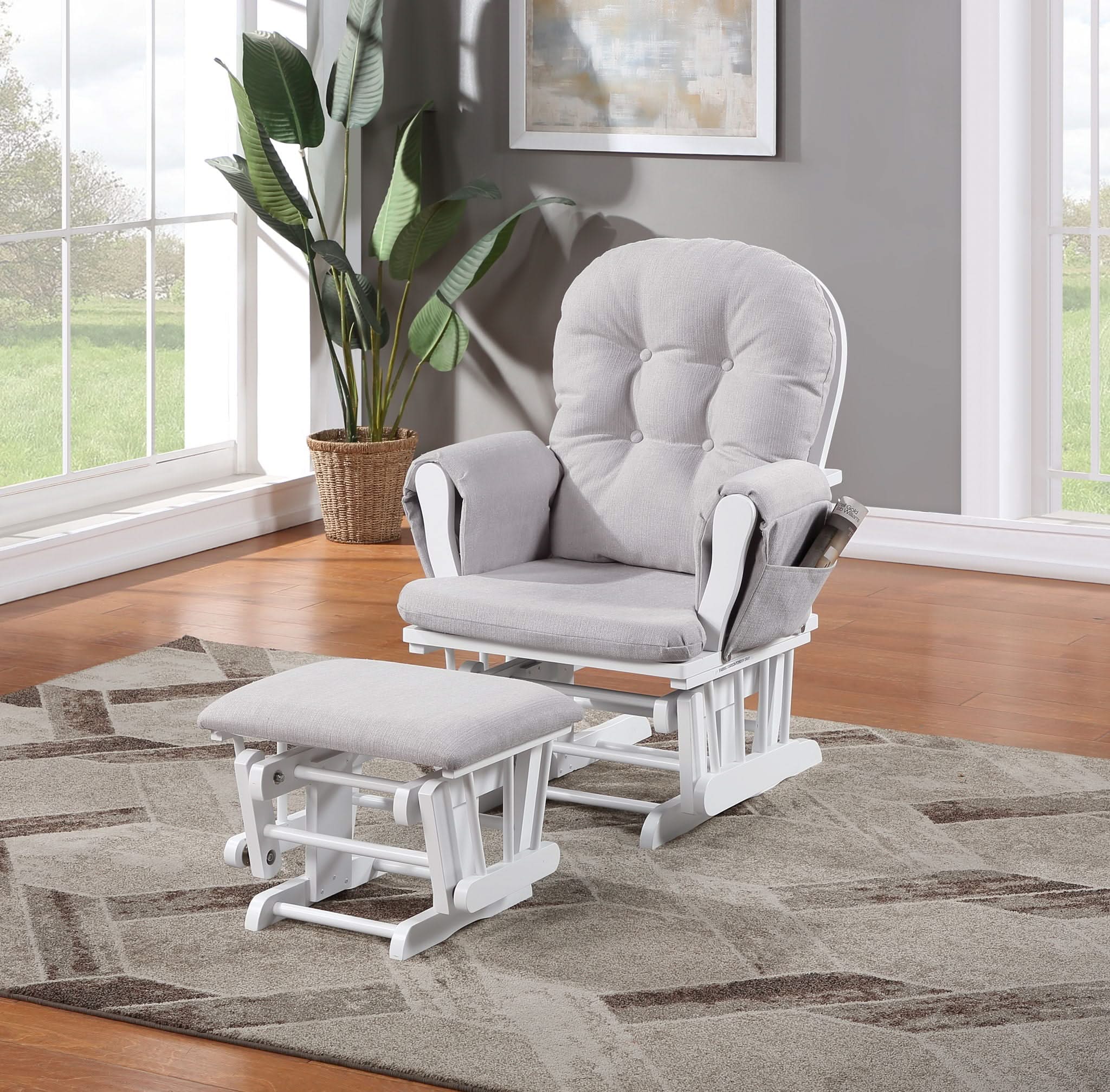 Mason - Comfortable Glider And Ottoman
