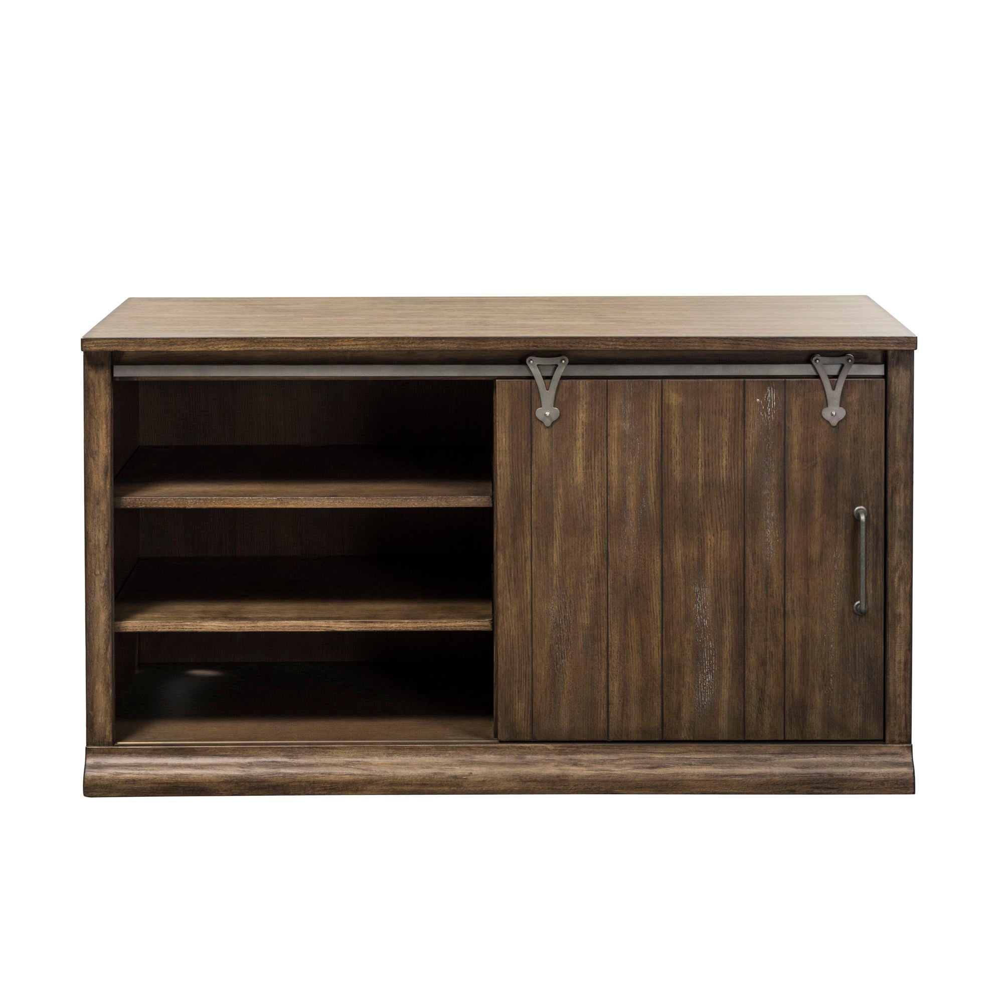 Stone Brook - Computer Credenza - Rustic Saddle