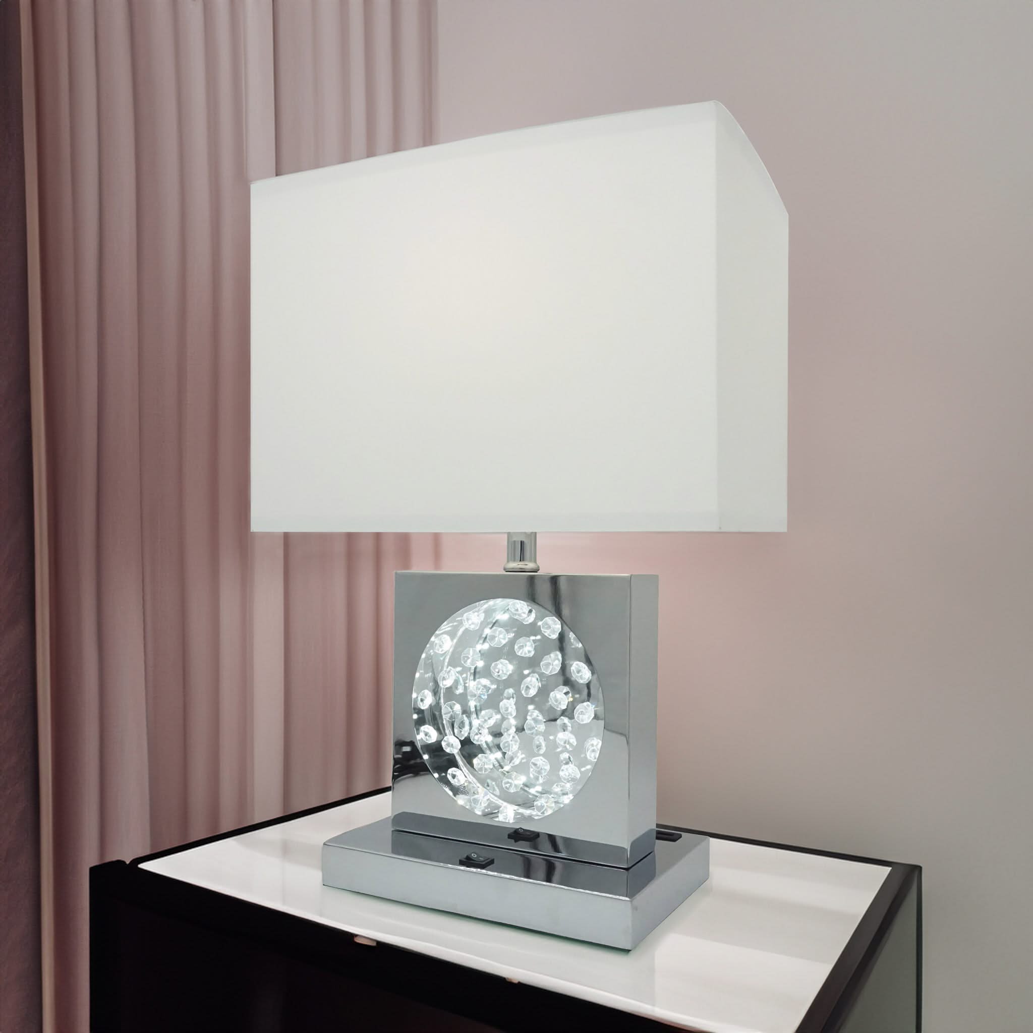 Table Lamp - Metal - Chrome