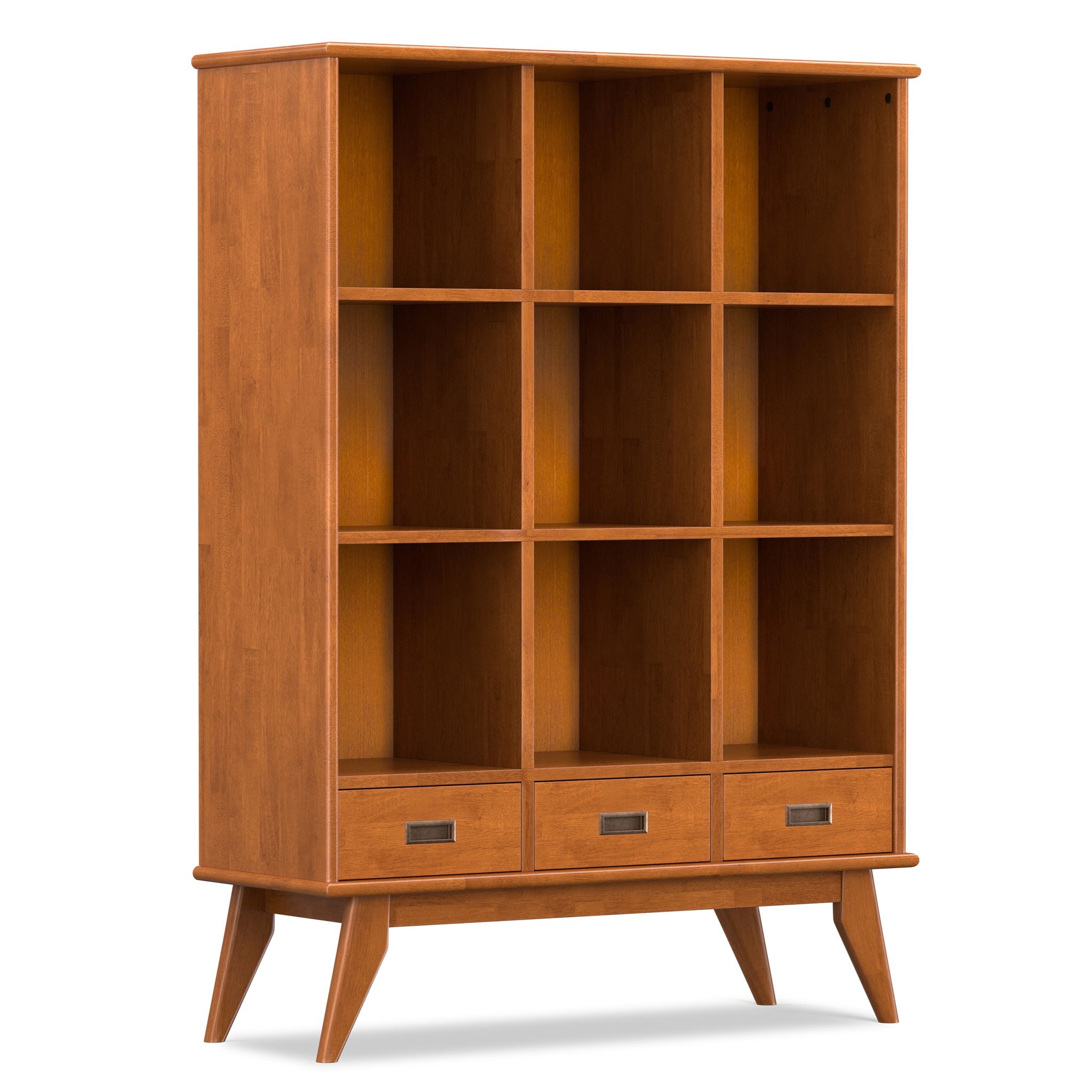 Draper - 9 Cube Storage With Drawers - Brown