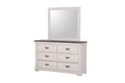 Leighton - Dresser & Mirror - White