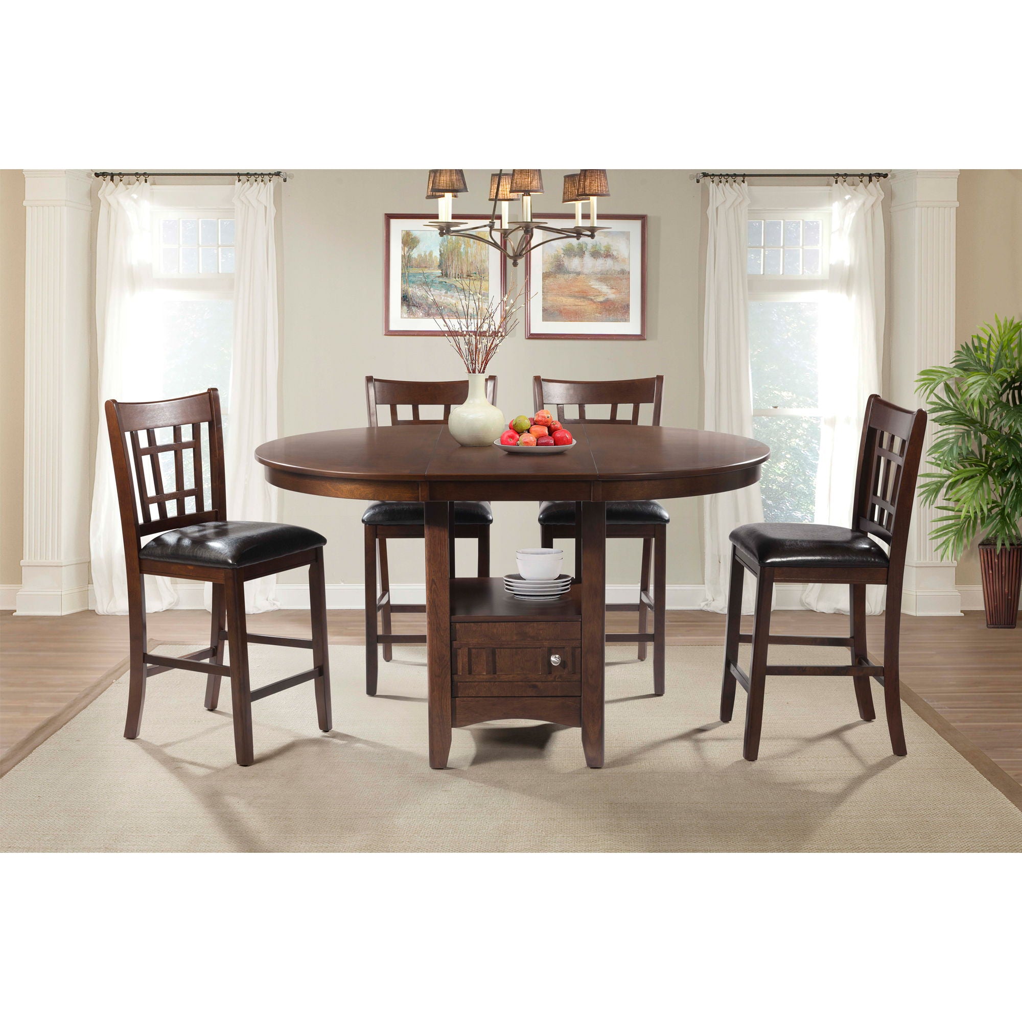 Max - Pub Side Chair (Set of 2) - Walnut