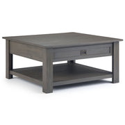 Monroe - Square Coffee Table - Dark Brown