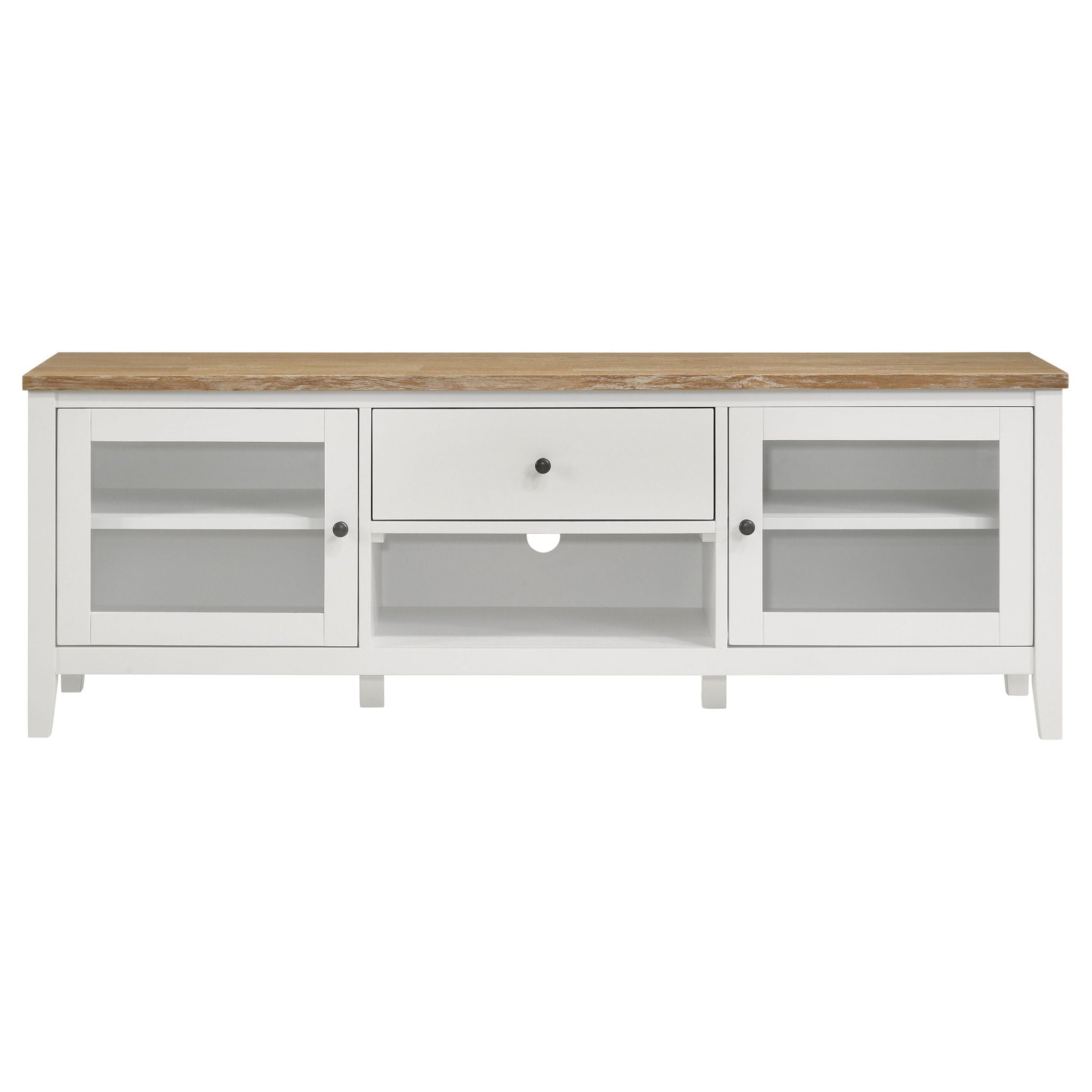 Hollis 3-piece 67-inch TV Stand Entertainment Center White