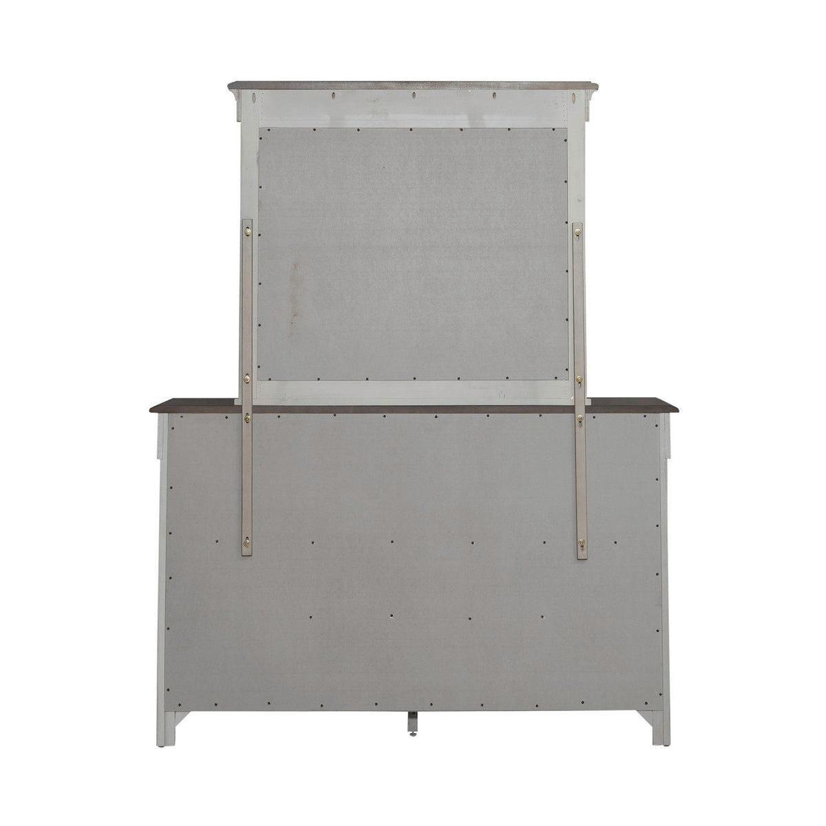 Ivy Hollow - Dresser & Mirror - Weathered Linen / Dusty Taupe