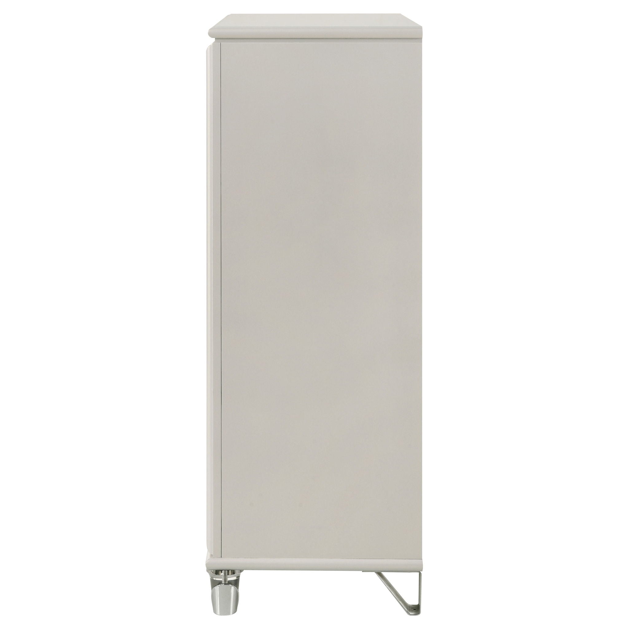 Olivia 5-drawer Bedroom Chest of Drawers Pearl White