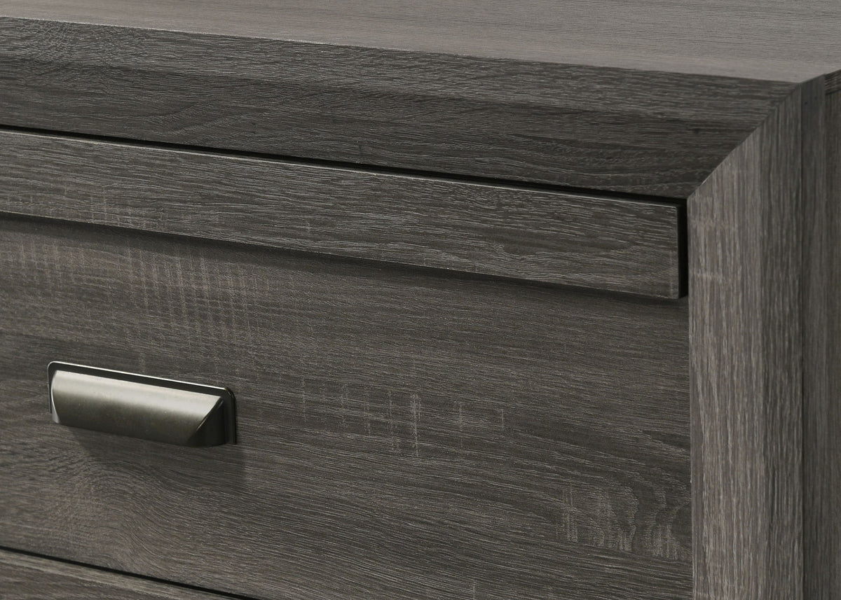 Valor - Twin 5 Piece Bedroom Set - Gray