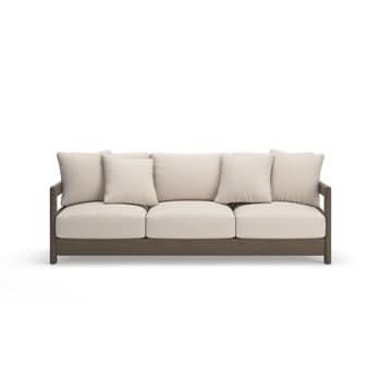 Arc Lake - Sofa With Cushion - Brown / Beige