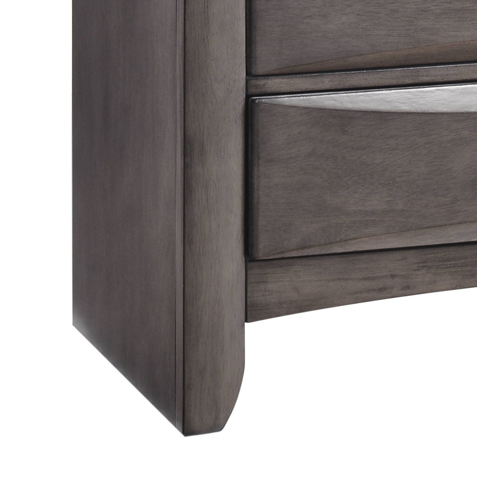 Emily - 5-Drawer Chest (Sturdy) - Gray