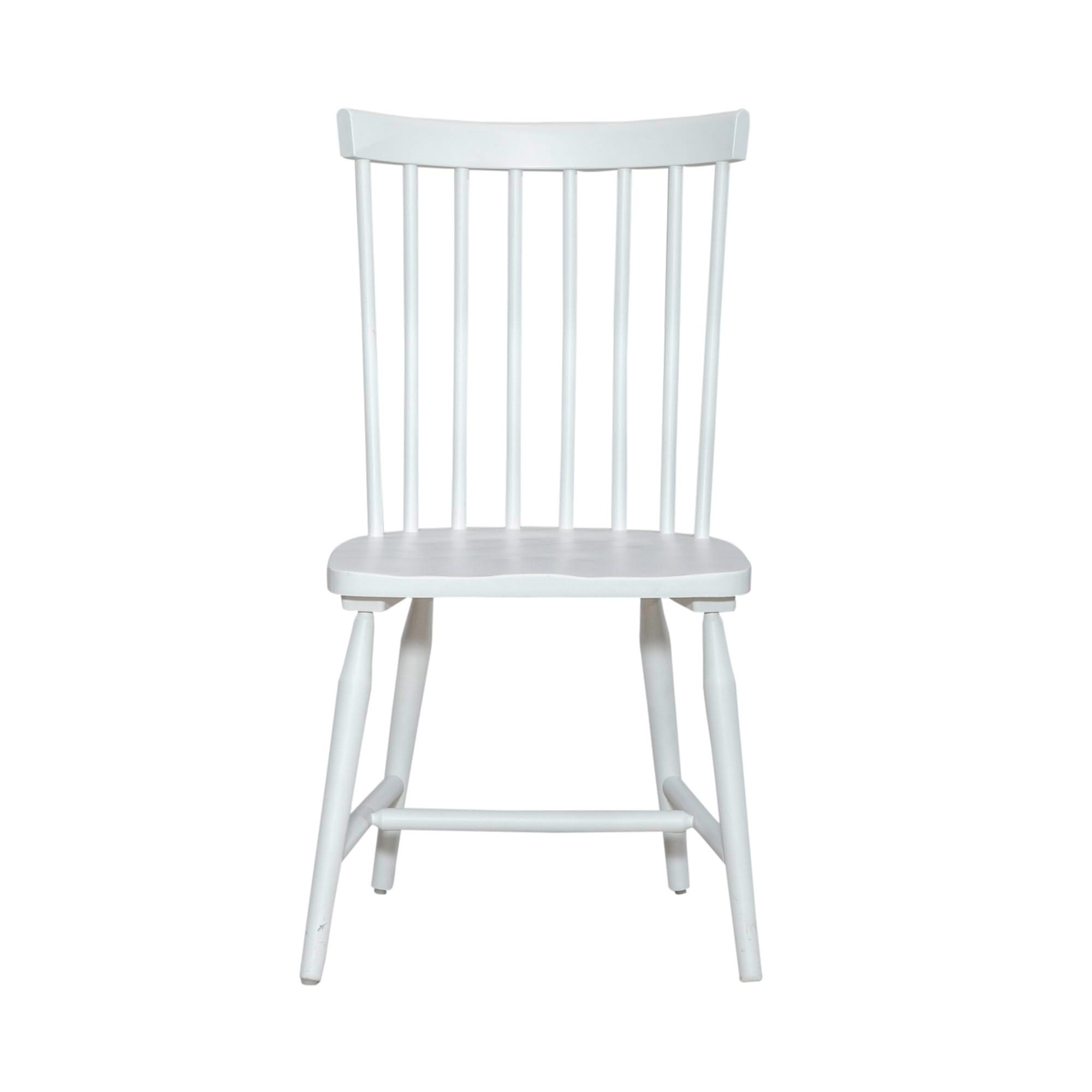 Palmetto Heights - Spindle Back Side Chair - Shell White & Driftwood