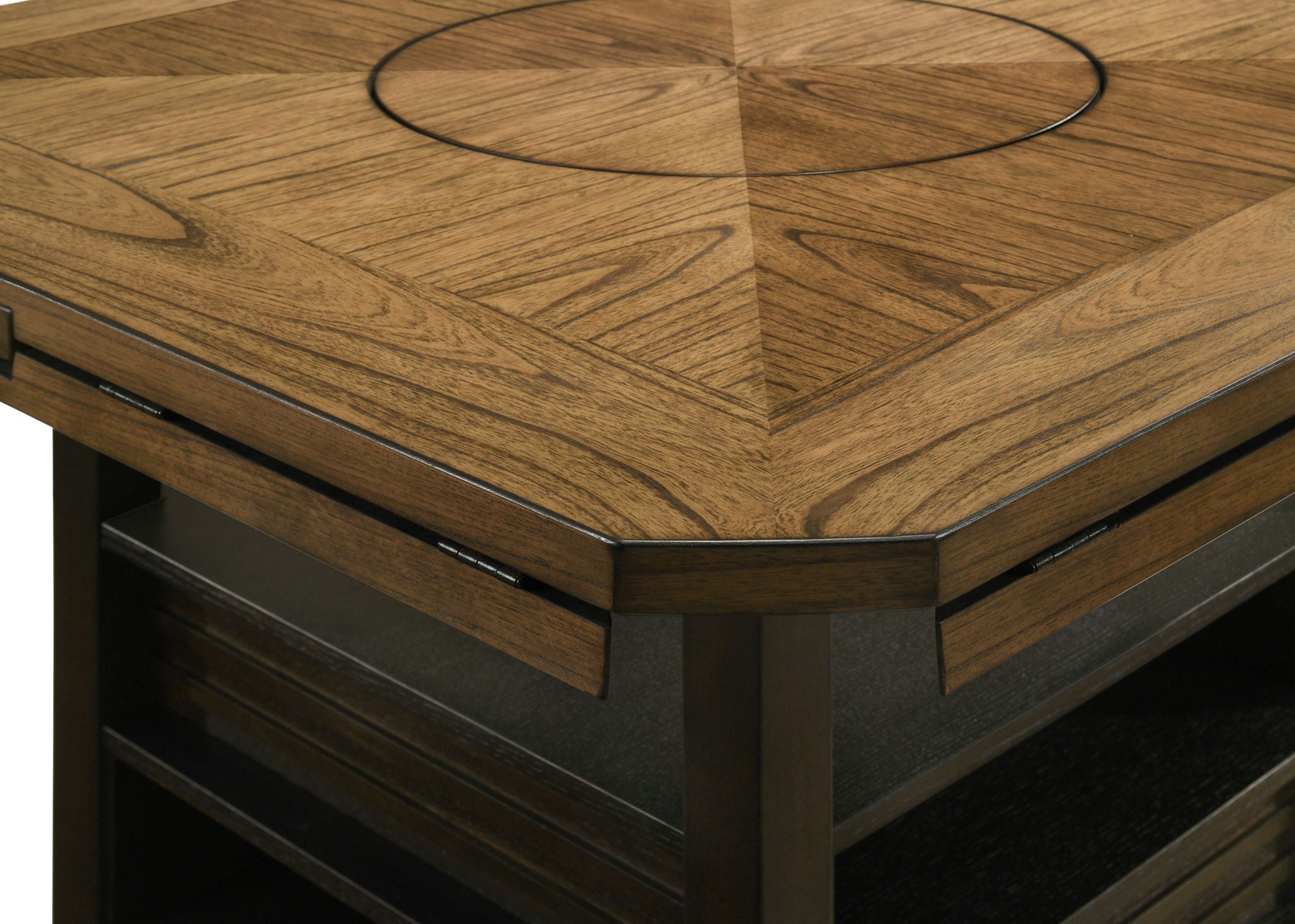 Oakly - Counter Height Table - Charcoal / Light Brown