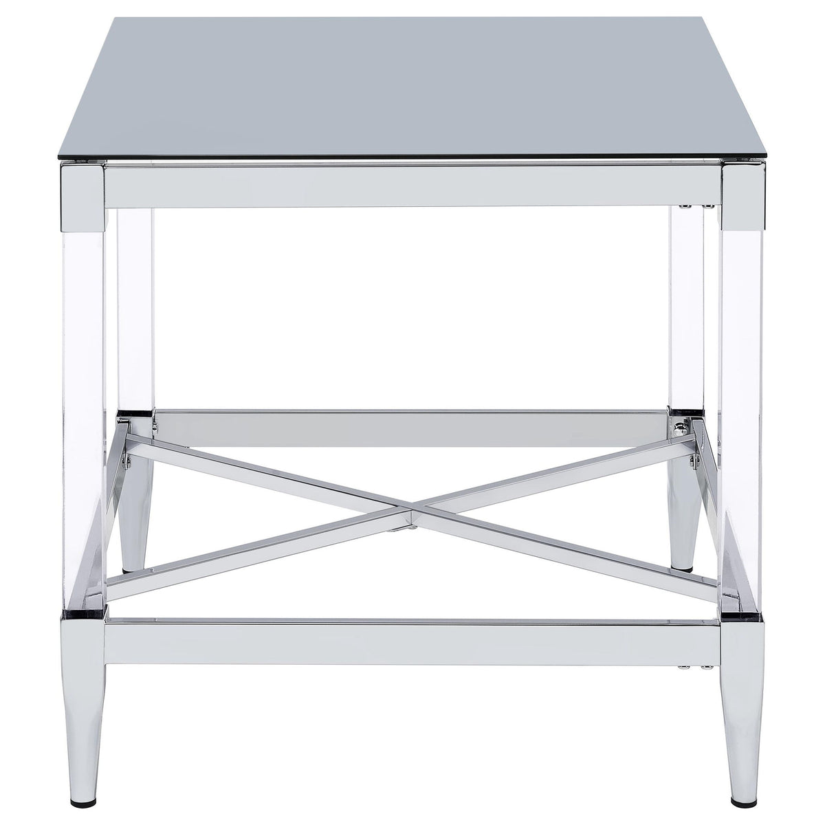 Lindley 3-piece Square Coffee and End Table Set Chrome