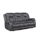 Morello Gray Reclining Sofa – Available in Manual or Power Reclining