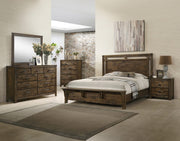 Curtis - King 5 Piece Bedroom Set - Dark Oak