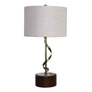 Nightstand Desk Lamp With Twisted Base - White
