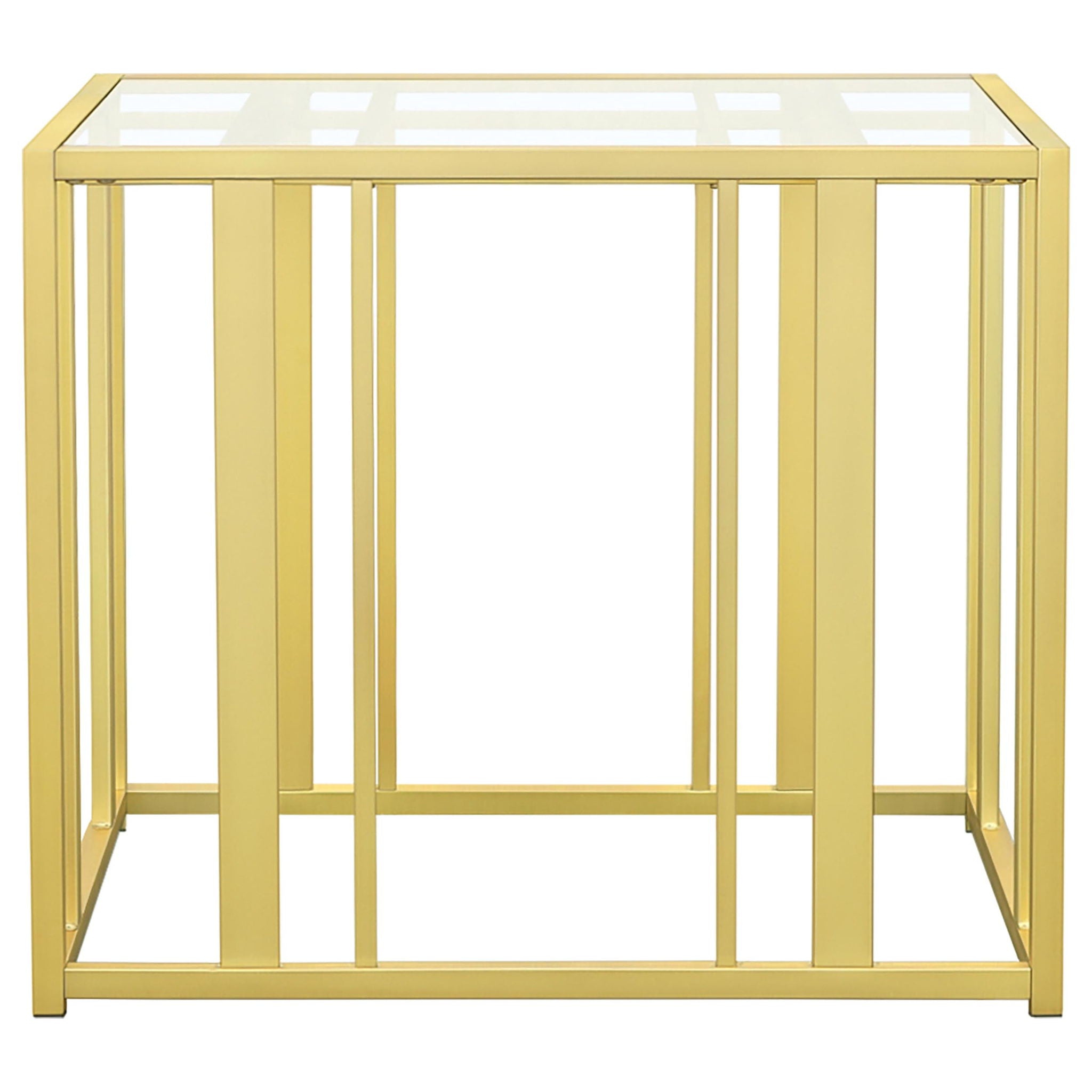 Adri 3-piece Coffee and End Table Set Matte Brass