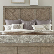 Skyview Lodge - King Panel Headboard - Cobblestone