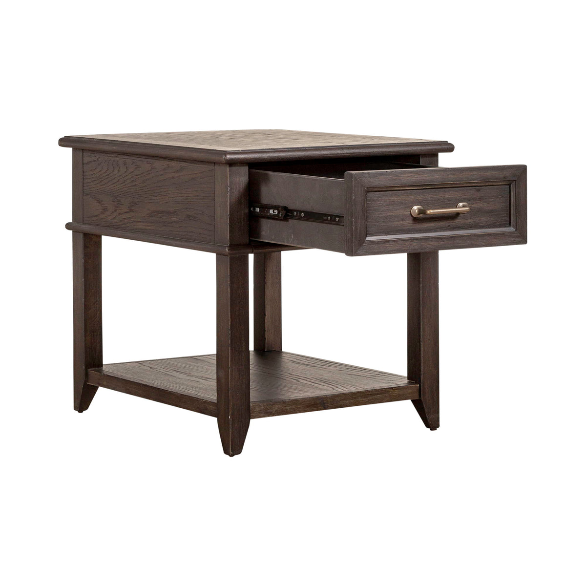 Mill Creek - Drawer End Table - Peppercorn