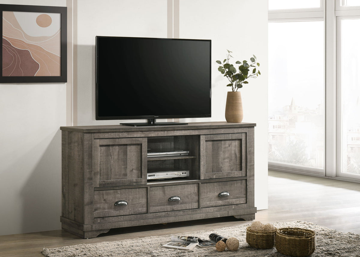 Coralee - TV Stand - Dark Gray