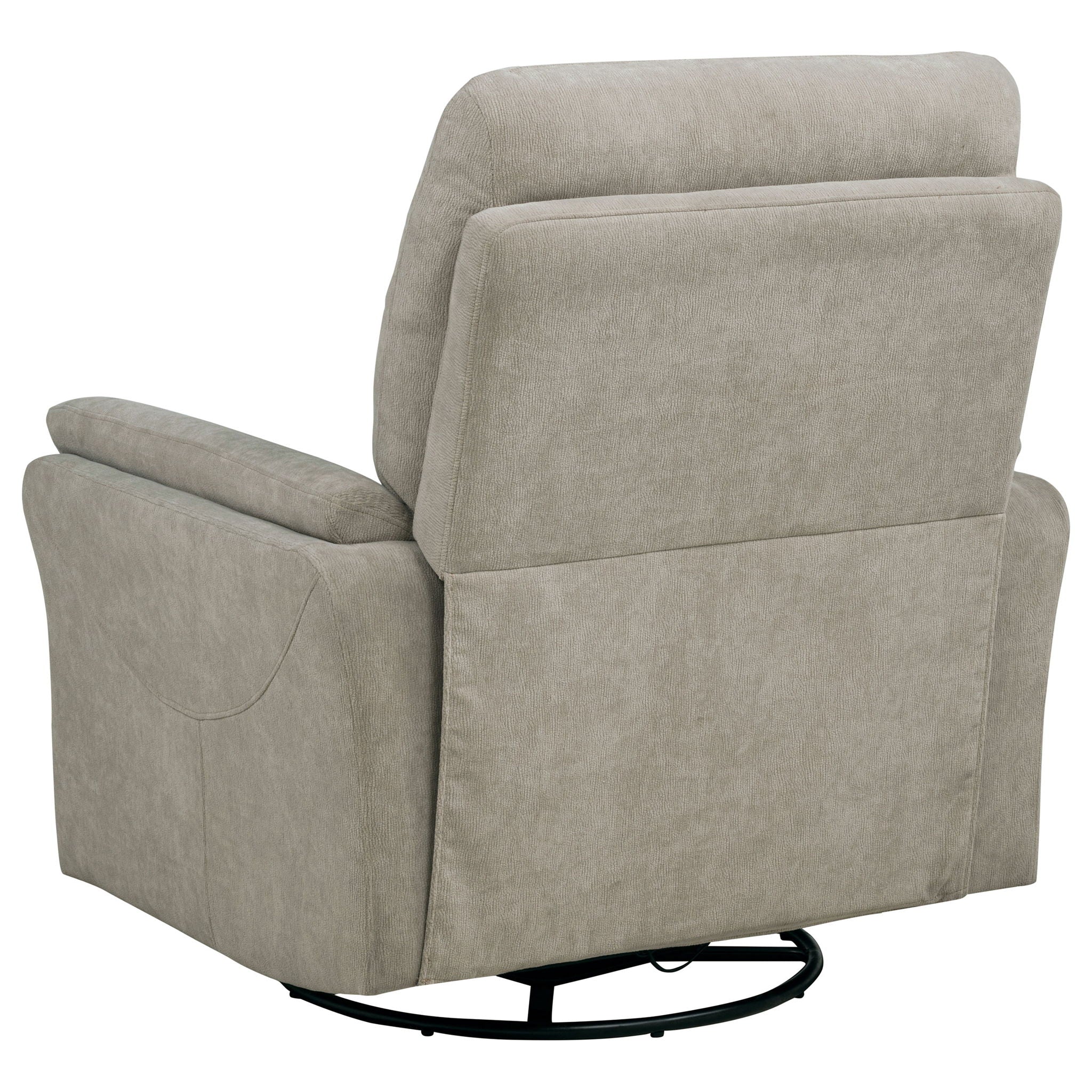 Adler Upholstered Power Swivel Glider Recliner Ivory