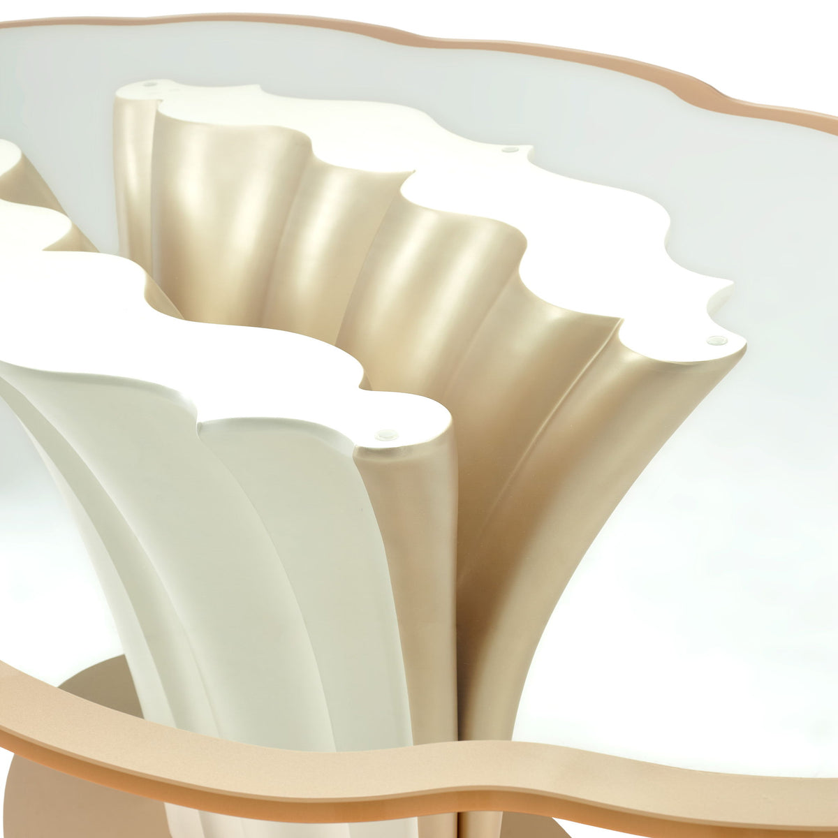 London Place - Entry Table - Creamy Pearl