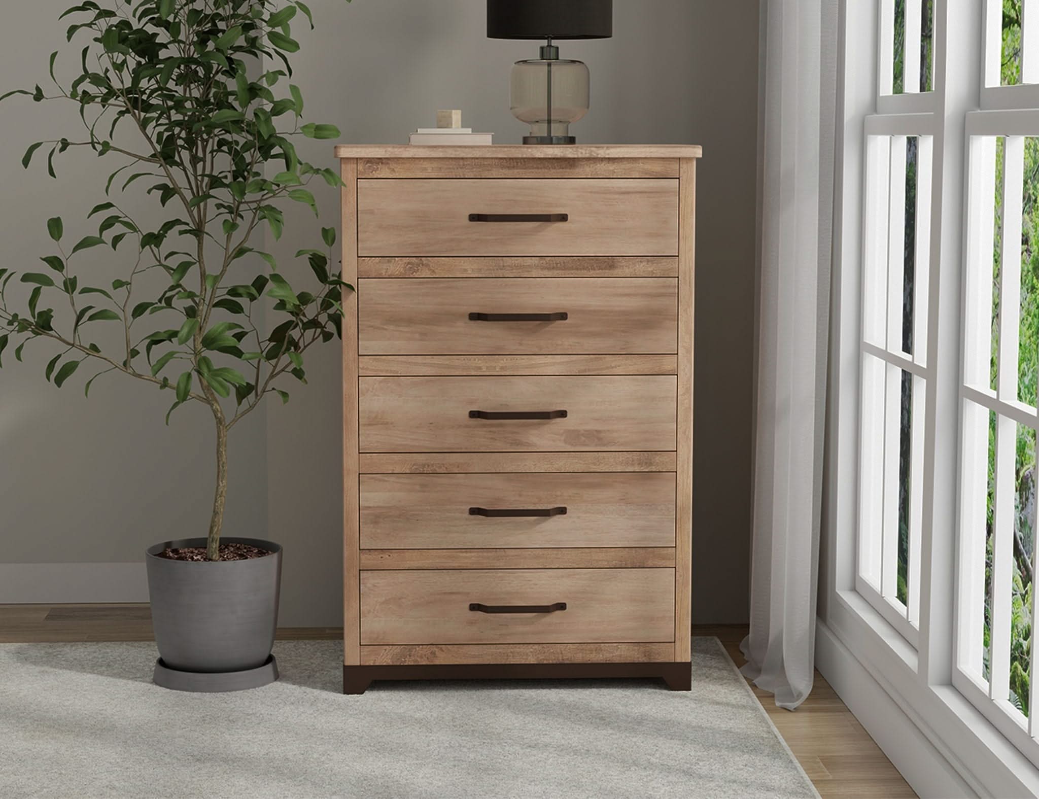 Natural Parota - Chest - Brown Cappuccino