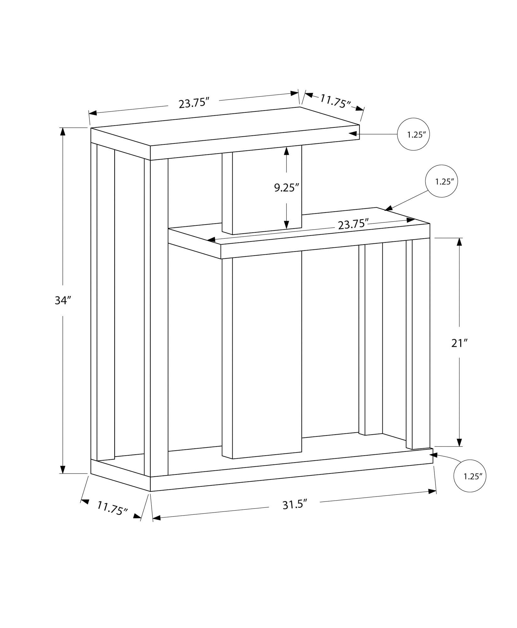 Accent Console Table For Entryway, Contemporary, Elegant Design
