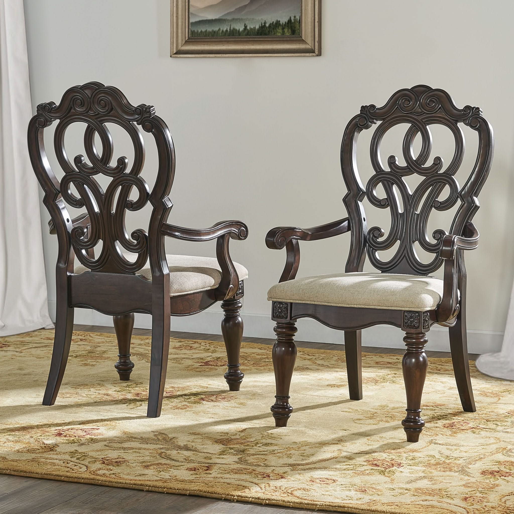 Royale - Arm Chair - Dark Brown