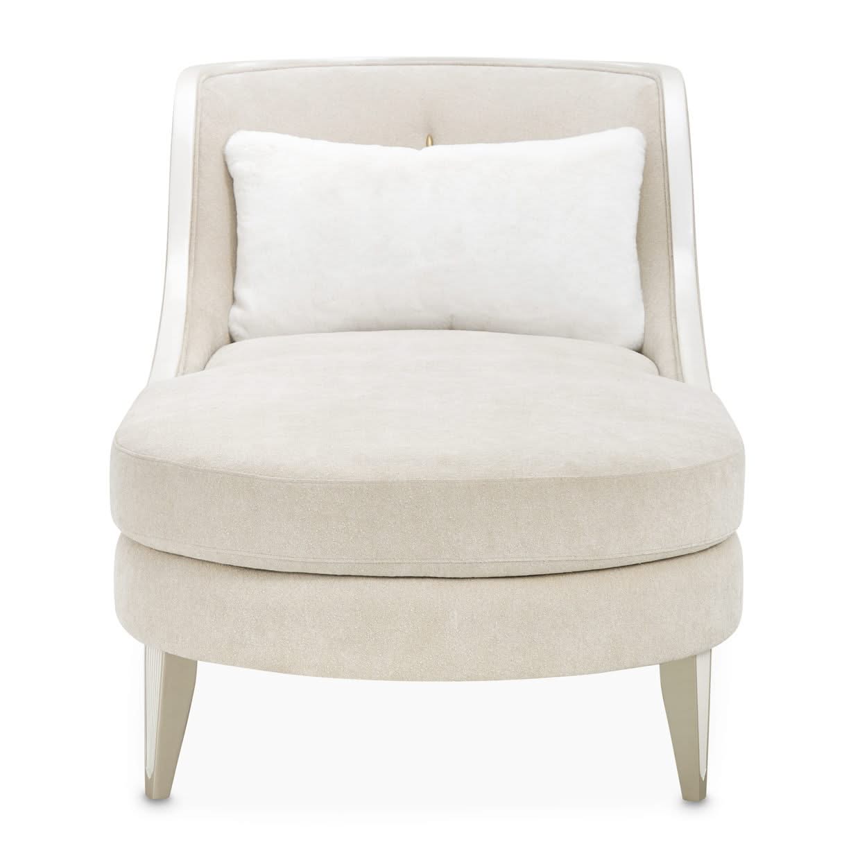 La Marisia - Chenille Chaise - Tranquil / Light Champagne
