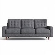 3 Seat Sofa Couch With Tufted Back Upholstered Couch For Living Room