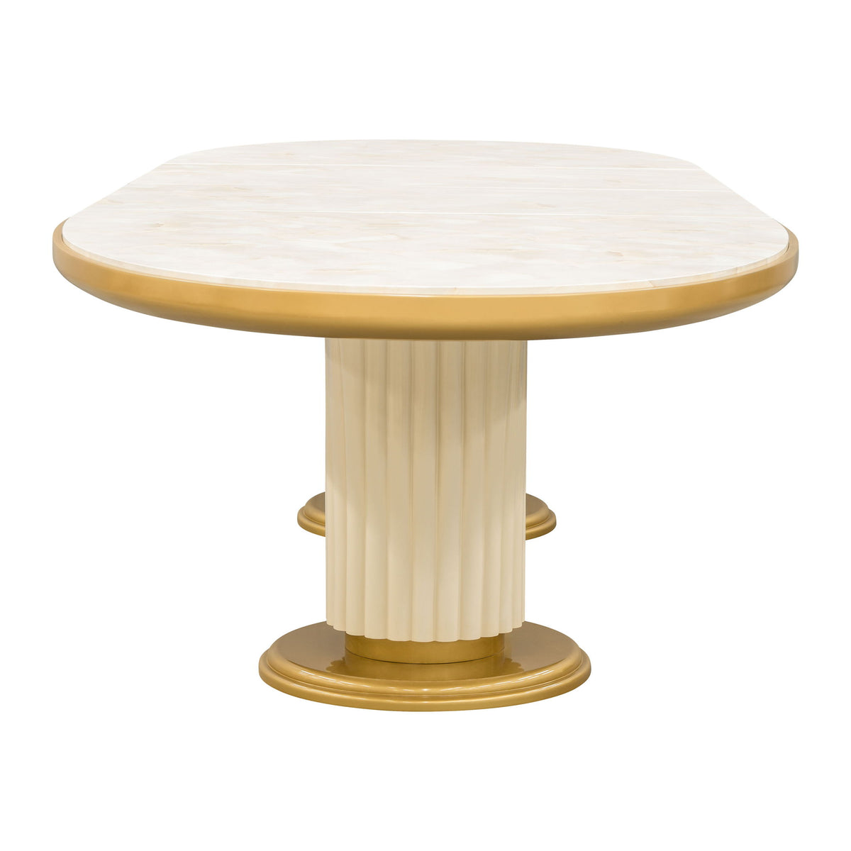 Scotts Square - Oval Dining Table - Light Champagne
