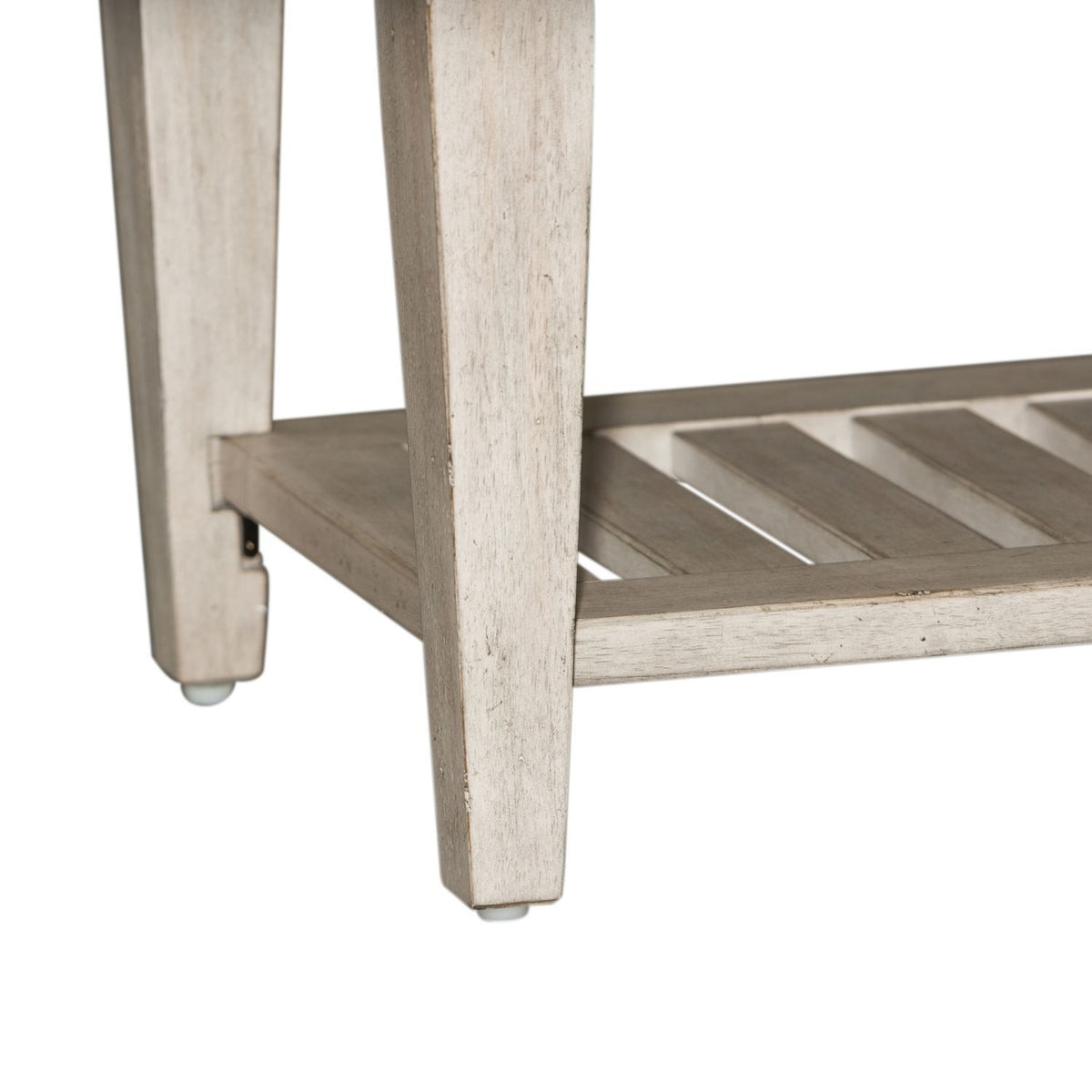 Heartland - Bed Bench - Antique White / Tobacco Tops