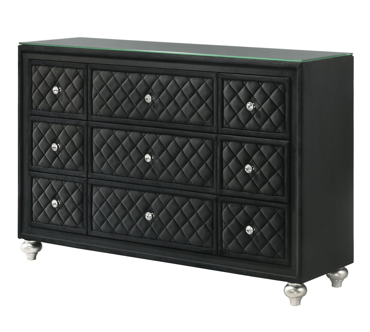 Cameo - King 5 Piece Bedroom Set - Black