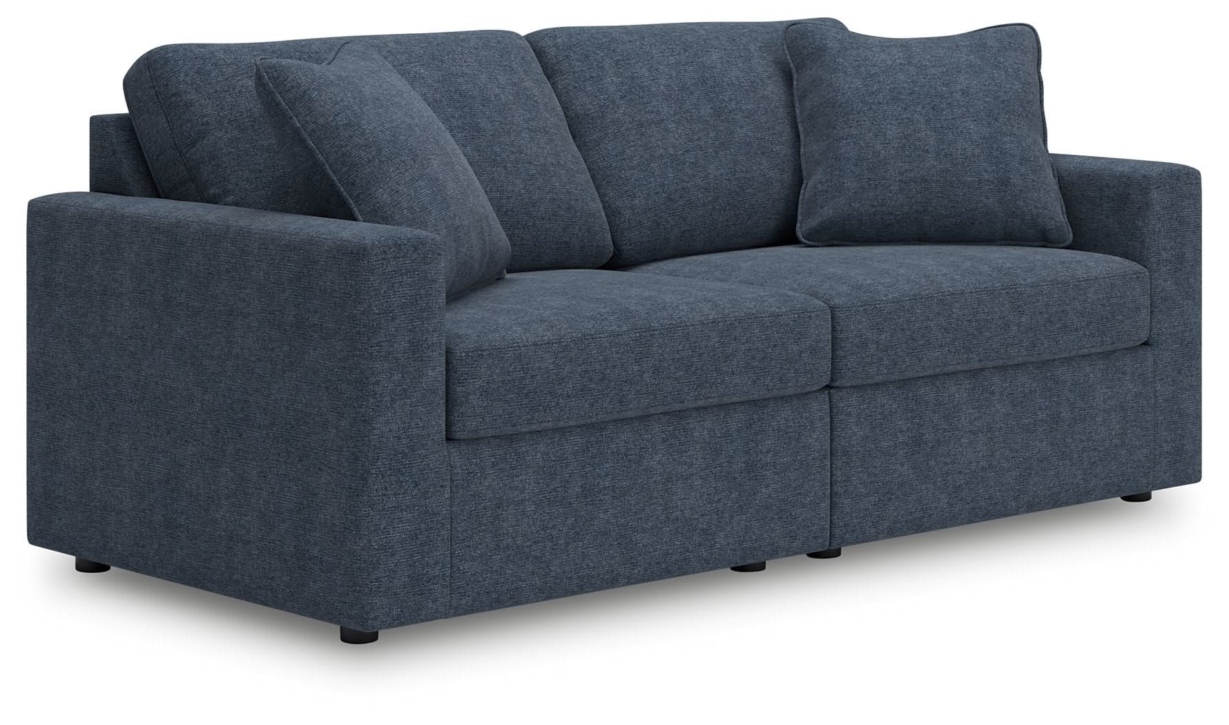 Modmax - 2-Piece Sectional Loveseat - Fabric - Ink
