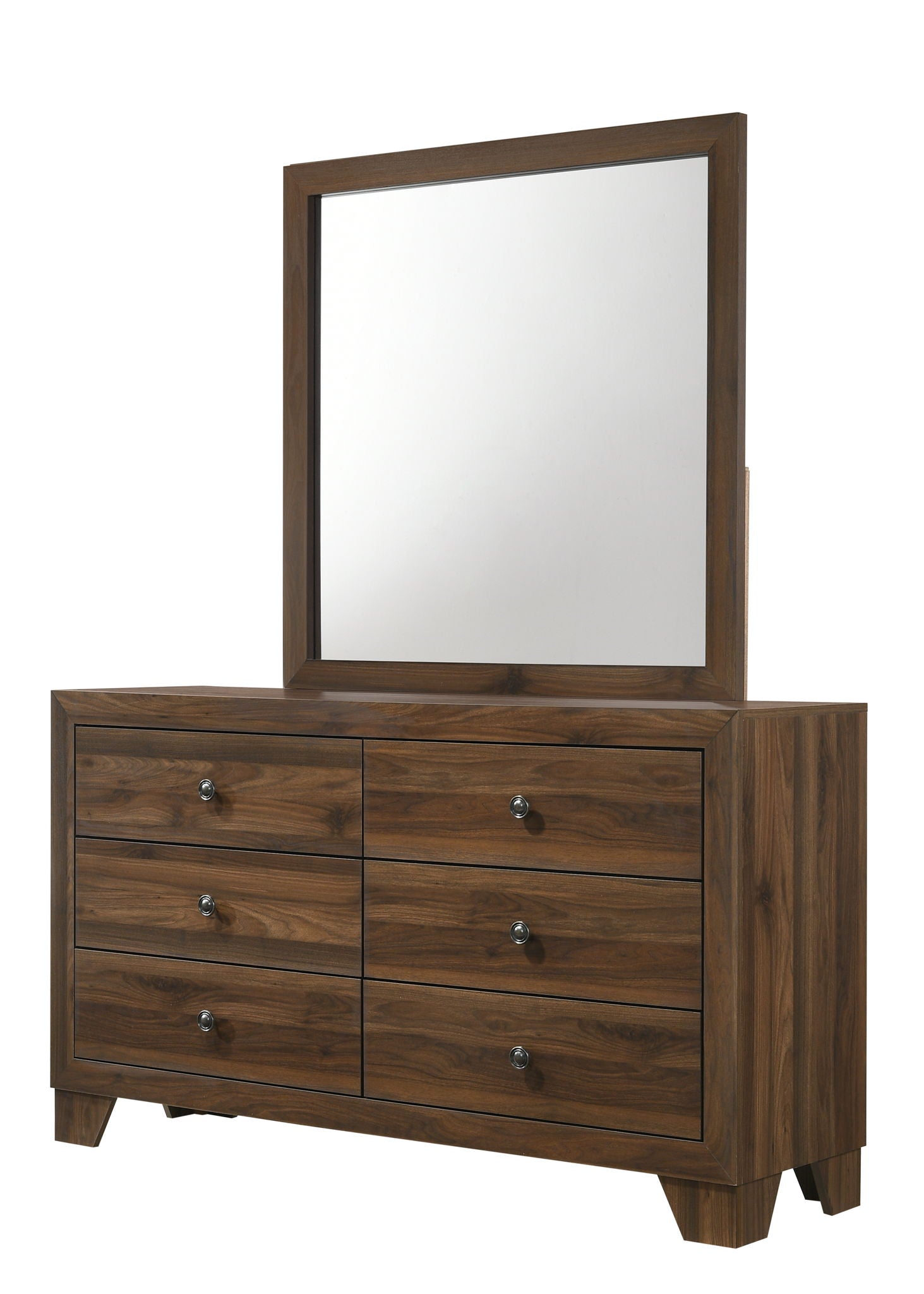 Millie - Full 5 Piece Bedroom Set - Brown Cherry