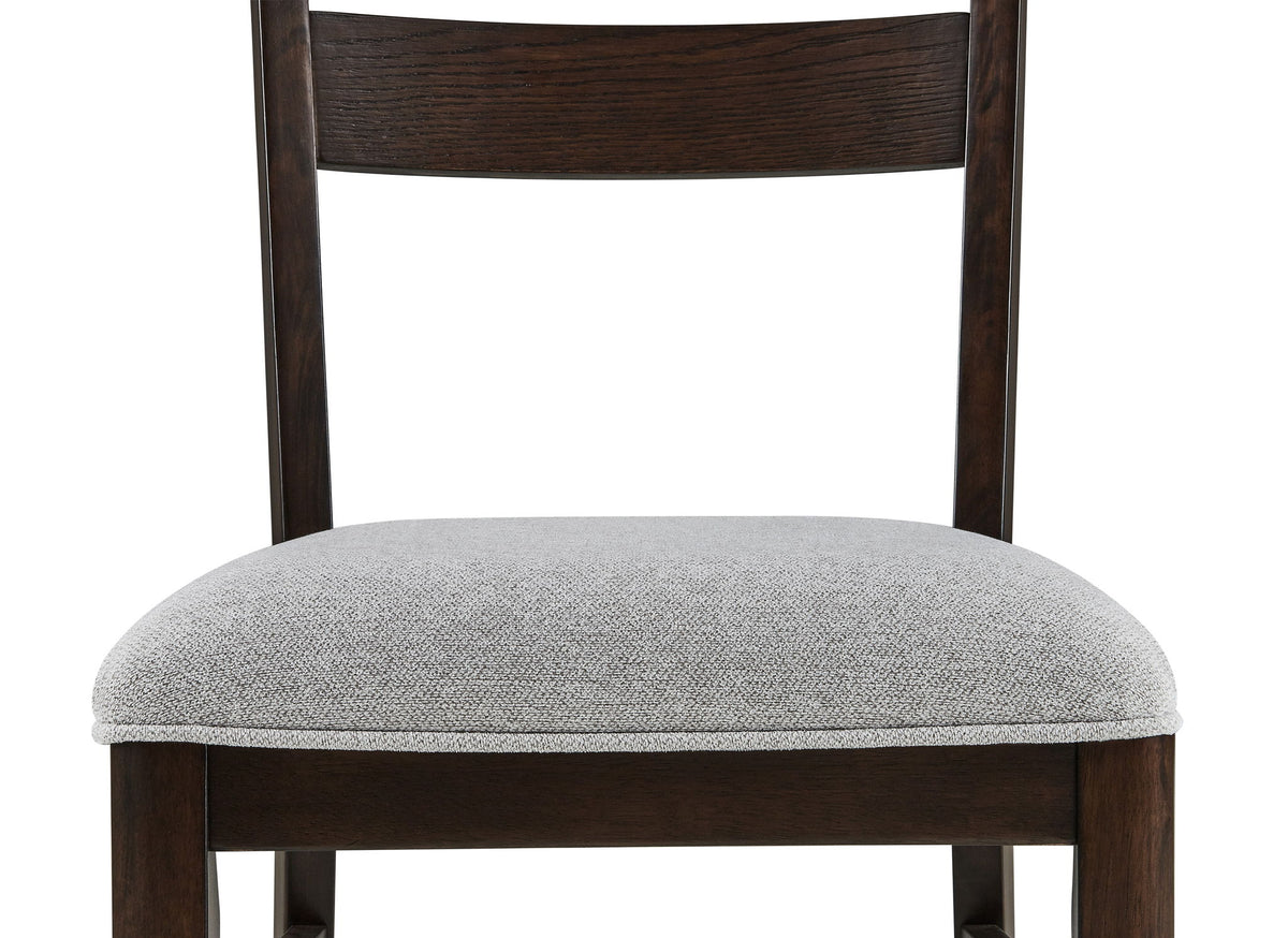 Higgins - 5 Piece Dining Room Set - Dark oak