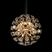 Michael Amini Lighting - Pendant 12-Light Round Crystal Chandelier - Gold