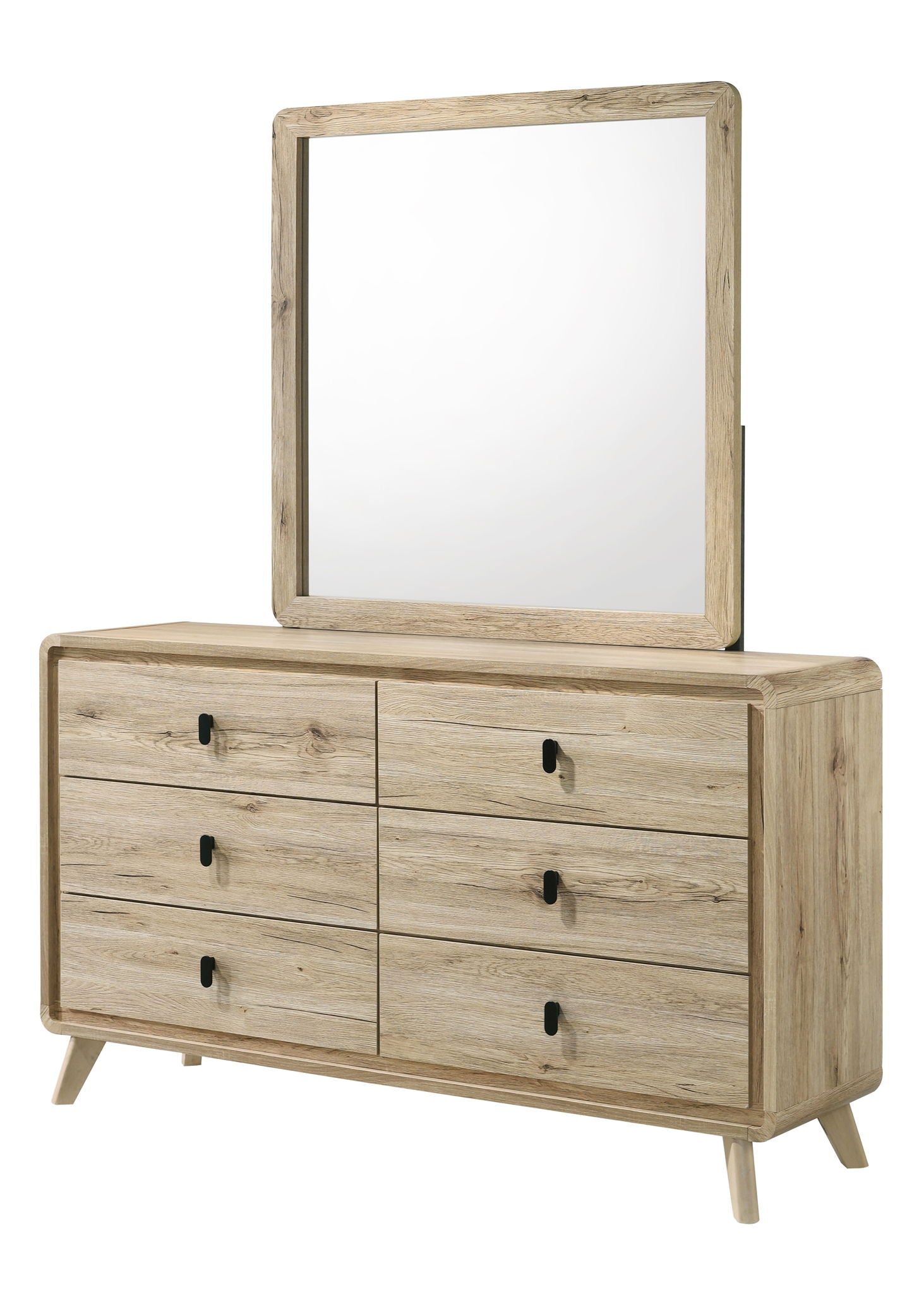 Dawson - Queen 4 Piece Bedroom Set - Light Brown