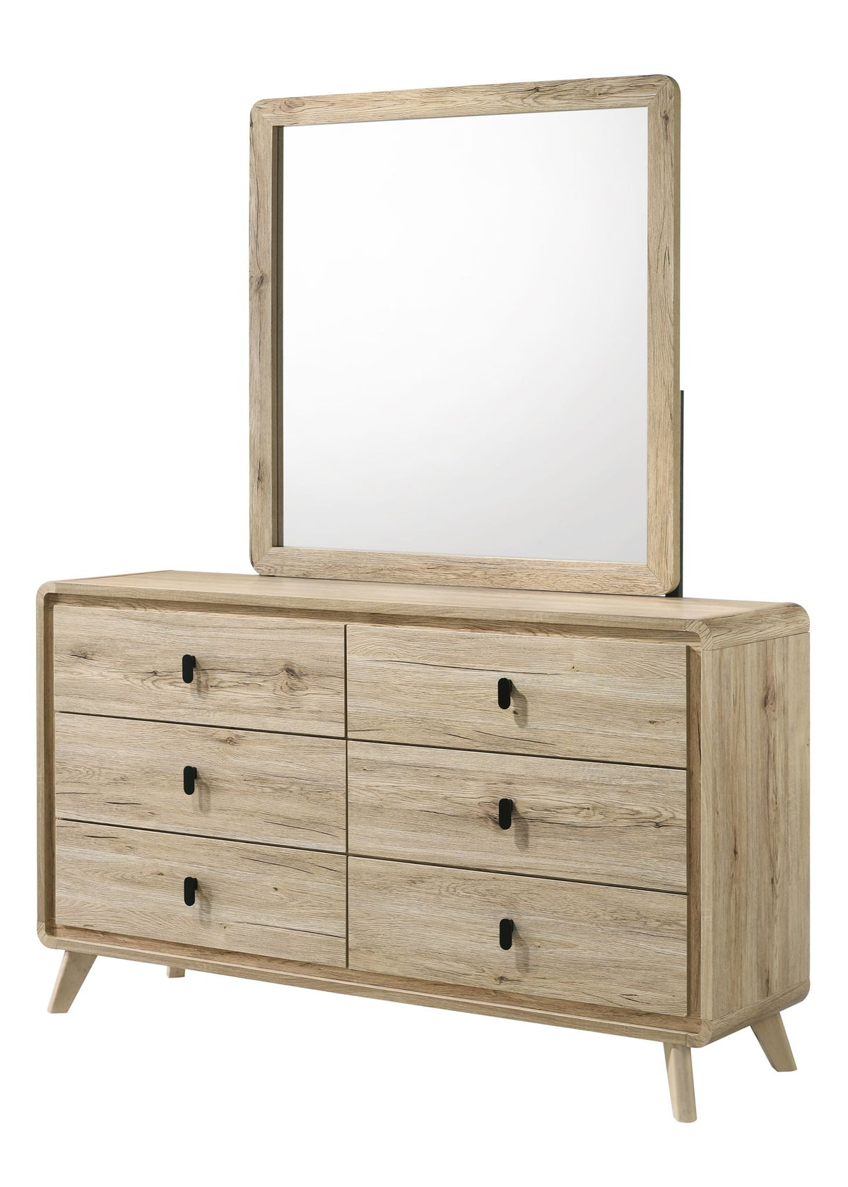 Dawson - Queen 5 Piece Bedroom Set - Light Brown
