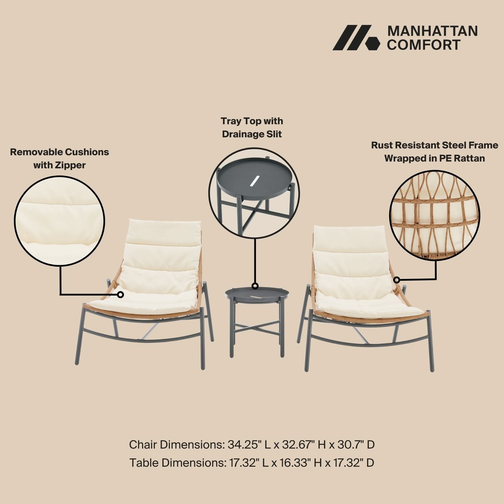 Sunset - 3 Piece Conversation Set