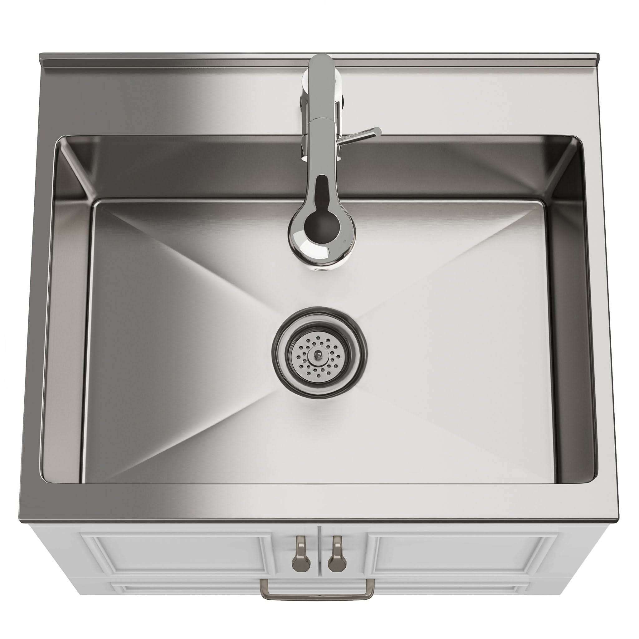 Cardinal - Laundry Cabinet With Faucet And Sink - White