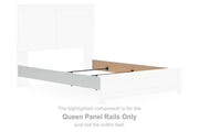 Bostwick Shoals - Queen Panel Rails - White