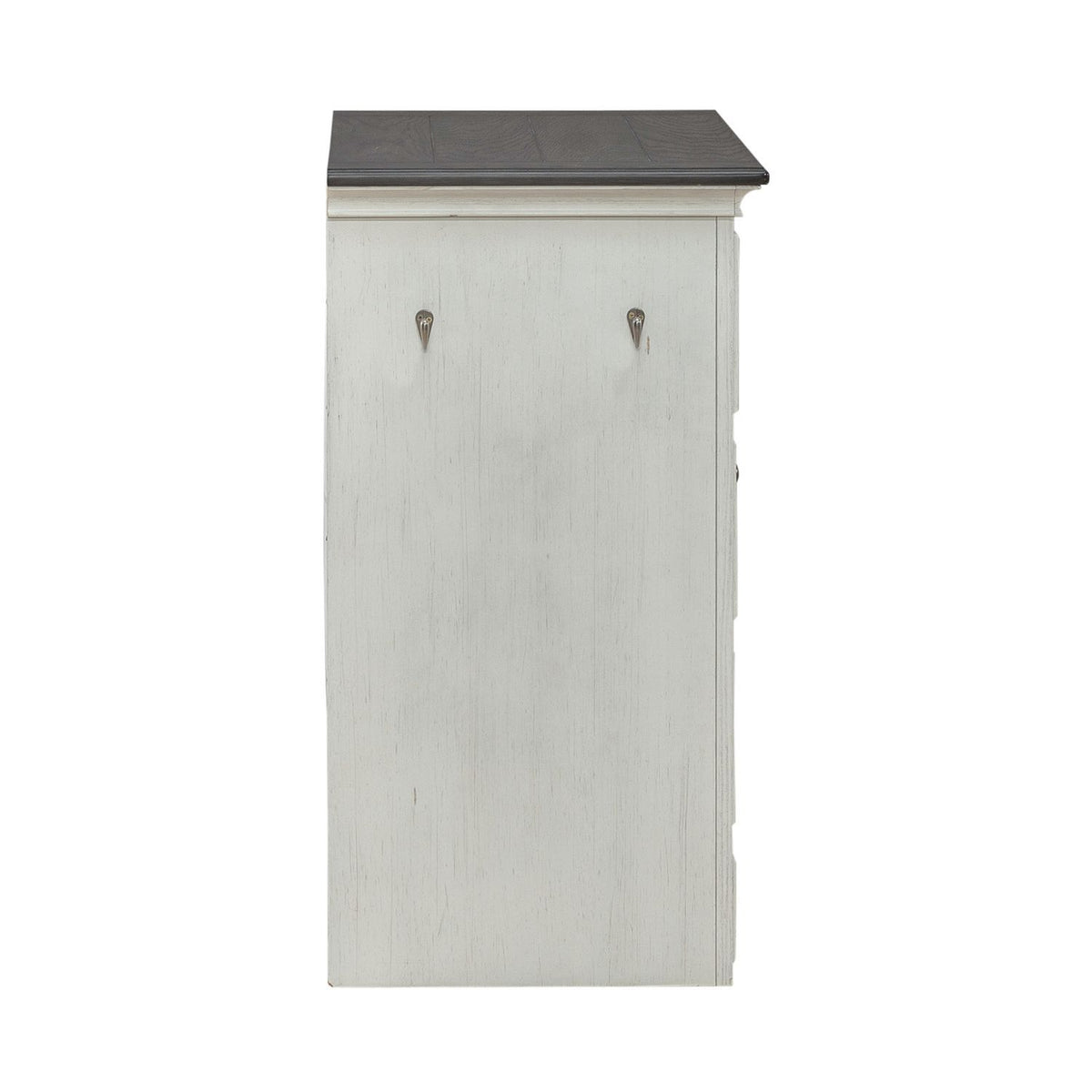 Allyson Park - Pet Feeder - Wirebrushed White / Charcoal